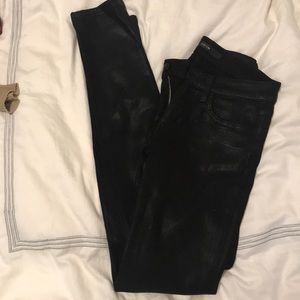 Joe’s jeans - black waxed skinny jean